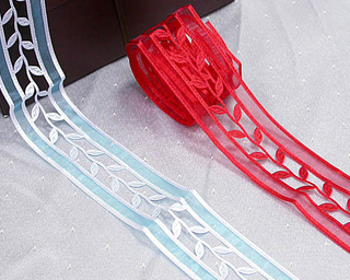 雪紗蔞空印織帶